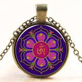 Casual Yoga Round OM Pendant