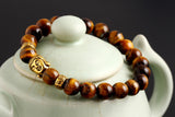 Unisex Lava Stone Bead Buddha Bracelet