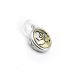 Stainless Steel Lotus Essential Oil/Perforume Locket Pendant