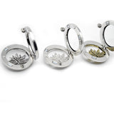 Stainless Steel Lotus Essential Oil/Perforume Locket Pendant