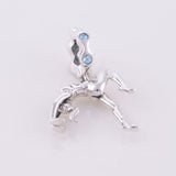 Sterling Silver Yoga Charm